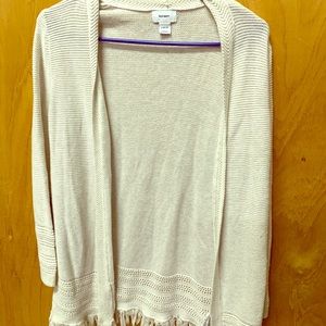 Cream cardigan kids L